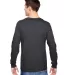 SFL Fruit of the Loom Adult Sofspun™ Long-Sleeve CHARCOAL GREY back view
