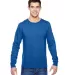 SFL Fruit of the Loom Adult Sofspun™ Long-Sleeve ROYAL front view