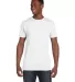 4980 Hanes 4.5 ounce Ring-Spun T-shirt in White front view