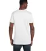 4980 Hanes 4.5 ounce Ring-Spun T-shirt in White back view