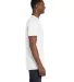 4980 Hanes 4.5 ounce Ring-Spun T-shirt in White side view