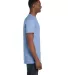 4980 Hanes 4.5 ounce Ring-Spun T-shirt in Light blue side view