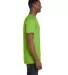 4980 Hanes 4.5 ounce Ring-Spun T-shirt in Lime side view