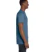 4980 Hanes 4.5 ounce Ring-Spun T-shirt in Denim blue side view