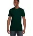 4980 Hanes 4.5 ounce Ring-Spun T-shirt in Deep forest front view