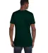 4980 Hanes 4.5 ounce Ring-Spun T-shirt in Deep forest back view
