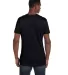 4980 Hanes 4.5 ounce Ring-Spun T-shirt in Black back view