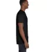 4980 Hanes 4.5 ounce Ring-Spun T-shirt in Black side view