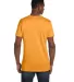4980 Hanes 4.5 ounce Ring-Spun T-shirt in Gold back view