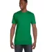 4980 Hanes 4.5 ounce Ring-Spun T-shirt in Kelly green front view