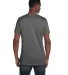 4980 Hanes 4.5 ounce Ring-Spun T-shirt in Smoke gray back view