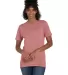 4980 Hanes 4.5 ounce Ring-Spun T-shirt in Mauve heather front view