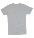 4980 Hanes 4.5 ounce Ring-Spun T-shirt in Silverstone hthr back view