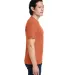 4980 Hanes 4.5 ounce Ring-Spun T-shirt in Pumpkin heather side view