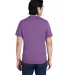 4980 Hanes 4.5 ounce Ring-Spun T-shirt in Purple rain hthr back view