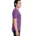 4980 Hanes 4.5 ounce Ring-Spun T-shirt in Purple rain hthr side view