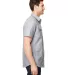 B9247 Burnside - Textured Solid Short Sleeve Shirt in Black side view