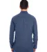 B8200 Burnside - Solid Long Sleeve Flannel Shirt  in Denim back view