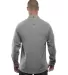 B8200 Burnside - Solid Long Sleeve Flannel Shirt  in Heather grey back view