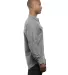 B8200 Burnside - Solid Long Sleeve Flannel Shirt  in Heather grey side view