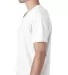 Next Level 6440 Premium Sueded V-Neck T-shirt in White side view