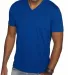Next Level 6440 Premium Sueded V-Neck T-shirt in Royal front view