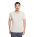 Next Level 6440 Premium Sueded V-Neck T-shirt in Sand front view