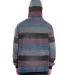 B8603 Burnside - Printed Striped Fleece Sweatshirt in Red/ black back view