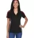 Extreme by Ash City 75119 Ladies Eperformance Stri BLACK / CL RED front view