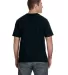 980 Anvil Combed Ring Spun Cotton T-Shirt in Black back view