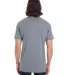 980 Anvil Combed Ring Spun Cotton T-Shirt in Graphite heather back view