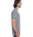 980 Anvil Combed Ring Spun Cotton T-Shirt in Graphite heather side view