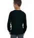 4930B Fruit of the Loom Youth 5 oz., 100% Heavy Co BLACK back view
