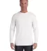 4410 Comfort Colors - Long Sleeve Pocket T-Shirt in White front view