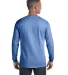 4410 Comfort Colors - Long Sleeve Pocket T-Shirt in Flo blue back view