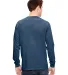 4410 Comfort Colors - Long Sleeve Pocket T-Shirt in True navy back view