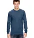 4410 Comfort Colors - Long Sleeve Pocket T-Shirt in True navy front view