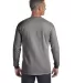 4410 Comfort Colors - Long Sleeve Pocket T-Shirt in Grey back view