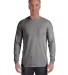 4410 Comfort Colors - Long Sleeve Pocket T-Shirt in Grey front view
