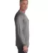 4410 Comfort Colors - Long Sleeve Pocket T-Shirt in Grey side view