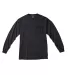 4410 Comfort Colors - Long Sleeve Pocket T-Shirt in Black front view