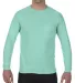 4410 Comfort Colors - Long Sleeve Pocket T-Shirt in Island reef front view