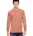 4410 Comfort Colors - Long Sleeve Pocket T-Shirt in Terracota front view