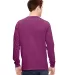 4410 Comfort Colors - Long Sleeve Pocket T-Shirt in Boysenberry back view