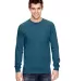 4410 Comfort Colors - Long Sleeve Pocket T-Shirt in Topaz blue front view