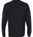 4410 Comfort Colors - Long Sleeve Pocket T-Shirt in Black back view