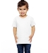 T3930  Fruit of the Loom Toddler's 5 oz., 100% Hea WHITE front view