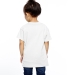 T3930  Fruit of the Loom Toddler's 5 oz., 100% Hea WHITE back view