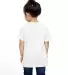 T3930  Fruit of the Loom Toddler's 5 oz., 100% Hea WHITE back view