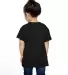 T3930  Fruit of the Loom Toddler's 5 oz., 100% Hea BLACK back view